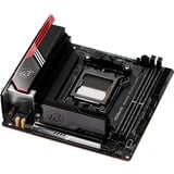 ASRock B650E PG-ITX WIFI socket AM5 moederbord Zwart/rood, 2.5 Gb-LAN, Wi-Fi, BT, Sound, Mini-ITX