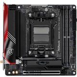 ASRock B650E PG-ITX WIFI socket AM5 moederbord Zwart/rood, 2.5 Gb-LAN, Wi-Fi, BT, Sound, Mini-ITX