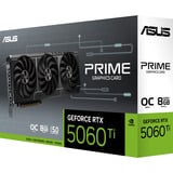 ASUS PRIME GeForce RTX 5060 Ti OC 8G grafische kaart 3x DisplayPort, 1x HDMI