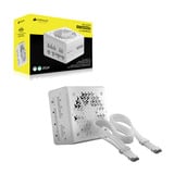 Corsair RM1000e ATX 3.1 Geluidsarme ATX-voeding met ThermalProtect 12V-2x6-kabel modulaire 1000 watt voeding  Wit, 1x 12V-2x6, 4x PCIe