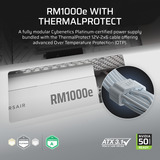 Corsair RM1000e ATX 3.1 Geluidsarme ATX-voeding met ThermalProtect 12V-2x6-kabel modulaire 1000 watt voeding  Wit, 1x 12V-2x6, 4x PCIe