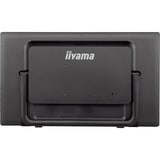 iiyama ProLite T2455MSC-B1 24" touchscreen monitor Zwart (mat), Touch, HDMI, DisplayPort, USB, Audio, webcam