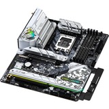 ASRock Z790 STEEL LEGEND WIFI socket 1700 moederbord Zilver/zwart, RAID, 2.5 Gb-LAN, Wi-Fi, BT, Sound, ATX