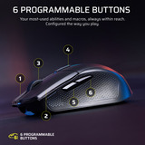 Corsair HARPOON v2 WIRELESS gaming muis Zwart, 100 - 26.000 DPI, RGB, USB 2.0 / 2,4GHz / Bluetooth