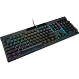 Corsair K70 RGB PRO, gaming toetsenbord Zwart, US lay-out, Cherry MX RGB Red, RGB leds, PBT double-shot