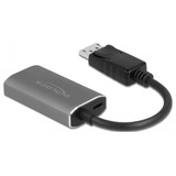 DeLOCK DisplayPort 1.4 > HDMI adapter Zwart/grijs, 0,2 meterr, 8K, HDR-functie