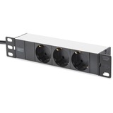 Digitus DN-95411 stekkerdoos Zwart/aluminium
