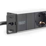 Digitus DN-95411 stekkerdoos Zwart/aluminium