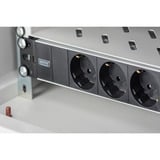 Digitus DN-95411 stekkerdoos Zwart/aluminium