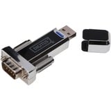 Digitus USB-A 1.1 naar 9-pin serieel adapter Zwart