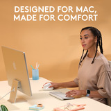 Logitech Lift voor Mac Verticale Ergonomische Muis - Rechtshandig Wit, 400 - 4000 dpi, Bluetooth Low Energy