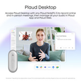 Plaud NotePin S dicteerapparaat Zilver, 64 GB, Bluetooth 5.2 / BLE (Bluetooth Low Energy) / Wi-Fi