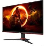 AOC 24G2SPAE/BK 23.8" gaming monitor Zwart/rood, 165 Hz, VGA, HDMI, DisplayPort, Audio, Freesync Premium