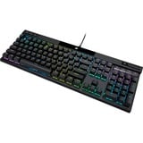 Corsair K70 PRO RGB, gaming toetsenbord Zwart, BE Lay-out, Cherry MX RGB Red, RGB leds, PBT double-shot