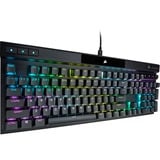 Corsair K70 PRO RGB, gaming toetsenbord Zwart, BE Lay-out, Cherry MX RGB Red, RGB leds, PBT double-shot