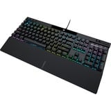 Corsair K70 PRO RGB mechanisch gaming toetsenbord Zwart, BE lay-out (AZERTY), Cherry MX RGB Red, 100%, Double-shot PBT