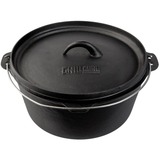 Grill Guru Cast Iron Dutch Oven Large kookpan Zwart