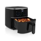 Princess 182238 Digitale Airfryer 4L heteluchtfriteuse Zwart, 4 liter | hetelucht | verstelbaar Airfryer rek | BPA-vrij