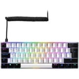 Sharkoon SKILLER SGK50 S4 RGB mechanisch gaming toetsenbord Wit, BE lay-out (AZERTY), Kailh Brown, 60%, Hot-swappable