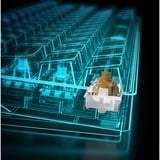 Sharkoon SKILLER SGK50 S4 RGB mechanisch gaming toetsenbord Wit, BE lay-out (AZERTY), Kailh Brown, 60%, Hot-swappable