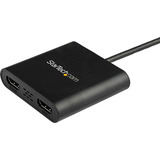 Startech USB-A naar Dual HDMI adapter Zwart/zwart, 4K
