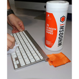 Whoosh! Screen Shine reinigingsdoek Wit/oranje, 70 stuks
