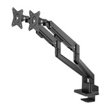 goobay Dual Monitor Mount, 17 tot 32 inch monitorarm Zwart