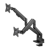 goobay Dual Monitor Mount, 17 tot 32 inch monitorarm Zwart