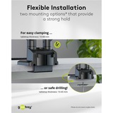 goobay Dual Monitor Mount, 17 tot 32 inch monitorarm Zwart