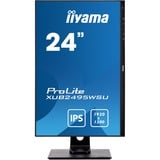 iiyama XUB2495WSU-B3 24" monitor Zwart, VGA, HDMI, DisplayPort, USB, Audio