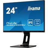 iiyama XUB2495WSU-B3 24" monitor Zwart, VGA, HDMI, DisplayPort, USB, Audio