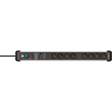 Brennenstuhl Premium-Protect-Line 8-voudige stekkerdoos Zwart/zilver, 8x stekker