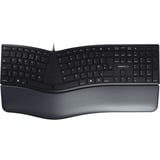 CHERRY KC 4500 ERGO toetsenbord Zwart, BE lay-out (AZERTY), 100%