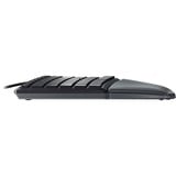 CHERRY KC 4500 ERGO toetsenbord Zwart, BE lay-out (AZERTY), 100%