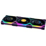 Lian Li UNI FAN SL120 LCD Wireless Reverse Blade case fan Zwart, 3 stuks, 4-pin PWM fan-connector