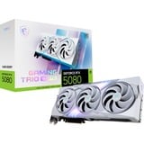 MSI GeForce RTX 5080 16G GAMING TRIO OC WHITE grafische kaart 1x HDMI, 3x DisplayPort