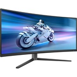 Philips Evnia 34M2C6500/00 34" Curved UltraWide gaming monitor Donkergrijs, 2x HDMI, DisplayPort, 2x USB-A, USB-B, 175 Hz