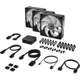 Corsair RX120 MAX RGB case fan Zwart, 3 stuks, 4-pins PWM fan-connector