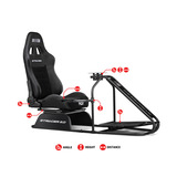 Next Level Racing GTRacer 2.0 racing simulator Zwart