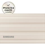 SAMSUNG Portable T7 Shield, 2 TB externe SSD Beige, MU-PE2T0K/EU, USB-C 3.2 Gen 2 (10 Gbit/s)