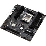 ASRock B650M PG LIGHTNING WIFI socket AM5 moederbord Zwart/grijs, RAID, 2.5 Gb-LAN, WLAN, BT, Sound, µATX