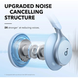 Anker Soundcore Space One over-ear hoofdtelefoon Lichtblauw, Bluetooth