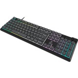 Corsair K55 CORE RGB gaming toetsenbord Grijs, BE lay-out (AZERTY), Rubberdome, 100%, RGB leds