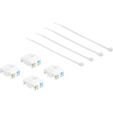 DeLOCK RJ45 jack > LSA Cat.6A STP keystone module 4 stuks