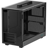 DeepCool CH160 PLUS mini tower behuizing Zwart | 2x USB-A | 1x USB-C | Tempered Glass