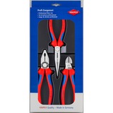 KNIPEX Montage-set 00 20 11 tangenset Blauw, 3-Delig