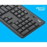 Logitech MK295 Silent Wireless, desktopset Donkergrijs, BE Lay-out