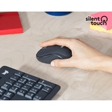 Logitech MK295 Silent Wireless, desktopset Donkergrijs, BE Lay-out