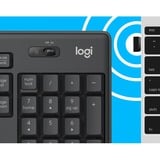 Logitech MK295 Silent Wireless, desktopset Donkergrijs, BE Lay-out