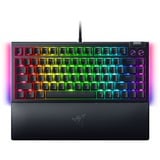 Razer BlackWidow V4 75%, gaming toetsenbord Zwart, US lay-out, Razer Orange, RGB leds, TKL, Doubleshot ABS, hot swap